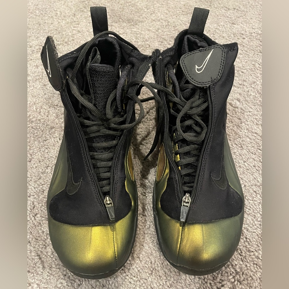 Used 2008 Vintage Nike Air Flightposite I Retro — Metallic Gold — Size 10